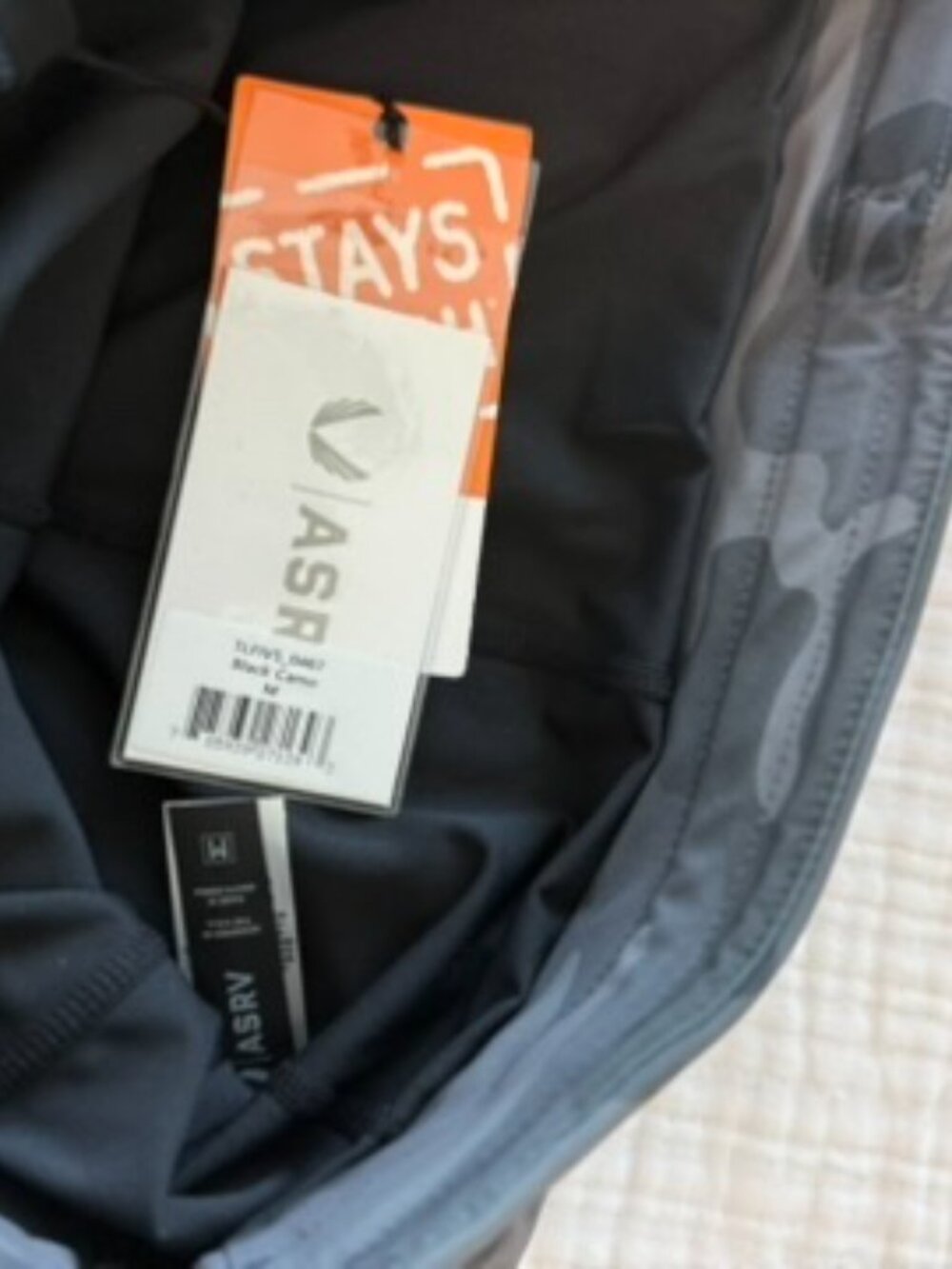 ASRV Tetra-Lite 5in Liner Shorts Black Camo Men’s M NWT - Picture 4 of 4